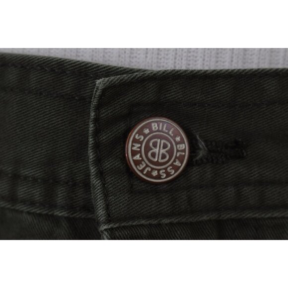 Vintage 80s Green All Cotton high waisted skirt size 10P |‎ 33 waist - Picture 6 of 10